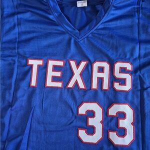 Blue Texas Jersey with Number 33